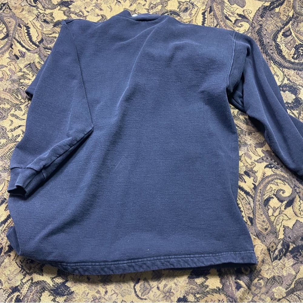 Vtg Reebok Sweatshirt 1/4 Zip Black Sweater Mens Size L‎ - Picture 8 of 8